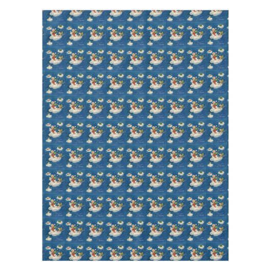  Retro-kerstjongen Tafelkleed (Voorkant)