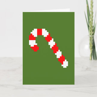 Retro Kerstkaart met 8 bits Feestdagen Kaart