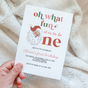 Retro Kerstkerstkerstkerstfeest Uitnodiging