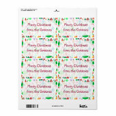 Retro kerstlabels etiket (Full Sheet)