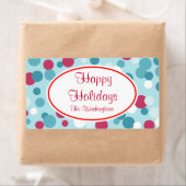 Retro-kerstlabels voor Stippen Etiket (Insitu)