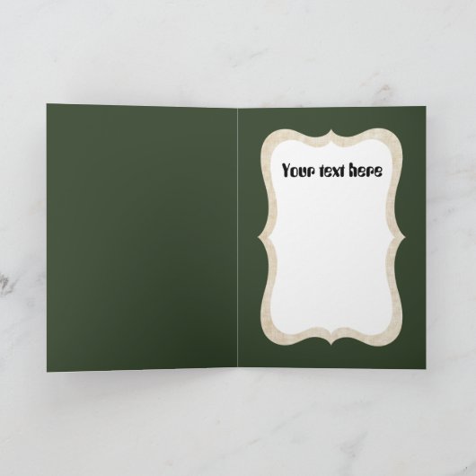 retro kerstlamp aanpasbare kaart (Binnen)