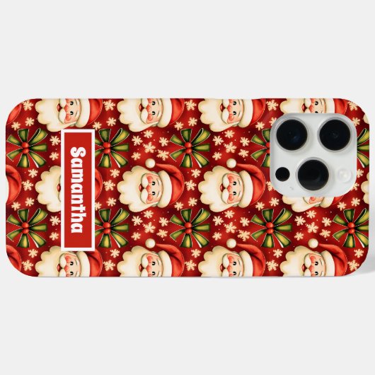 retro kerstman en bogen Case-Mate iPhone case (Achterkant (horizontaal))