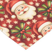  retro kerstman en bogen korte tafelloper (Hoek)