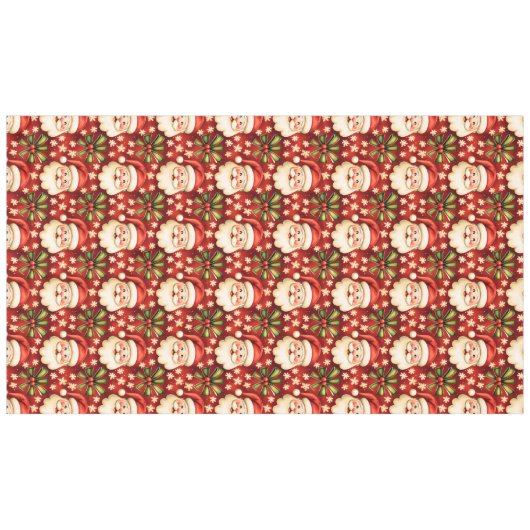  retro kerstman en bogen tafelkleed (Voorkant (Horizontaal))