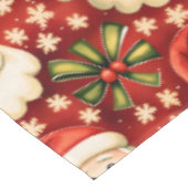  retro kerstman en bogen tafelkleed (Gekanteld)