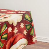 retro kerstman en bogen tafelkleed (Voorbeeld)