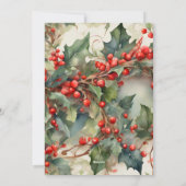 Retro Kerstman Feestdagenkaart (Achterkant)