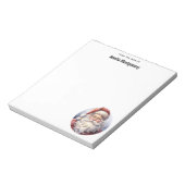 Retro Kerstman in een rood Pet Notitieblok (Gedraaid)