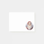 Retro Kerstman in een rood Pet Post-it® Notes (Voorkant)