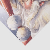 Retro Kerstman in een rood Pet Tissuepapier (Detail)