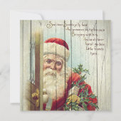 Retro |  kerstman Jolly Face Feestdagenkaart (Voorkant)