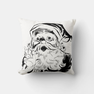 Retro Kerstman kussen