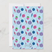 Retro-kerstman met de hand-geïllustreerde cocktail kaart (Achterkant)