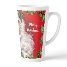 Retro Kerstman met Kerstboom