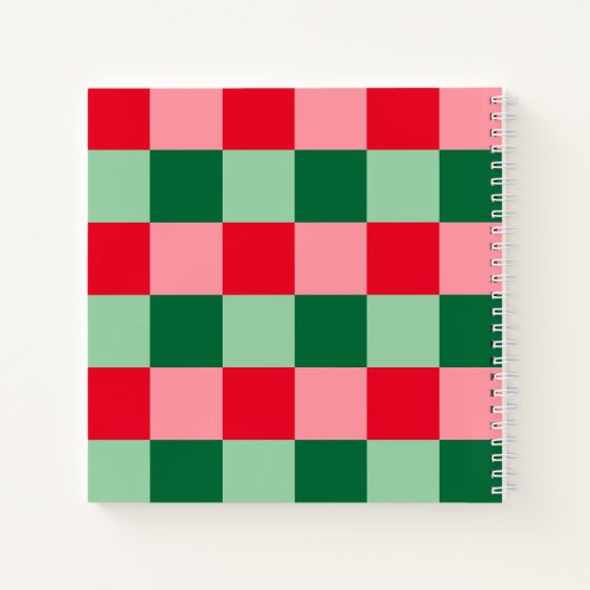 Retro Kerstman Persoonlijk Kinderen Schetsboek Notitieboek (Achterkant)