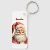 Retro Kerstman Sleutelhanger (Achterkant)
