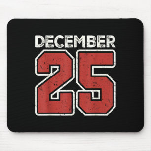 Retro Kerstmis 25 december Xmas Matching voor mann Muismat