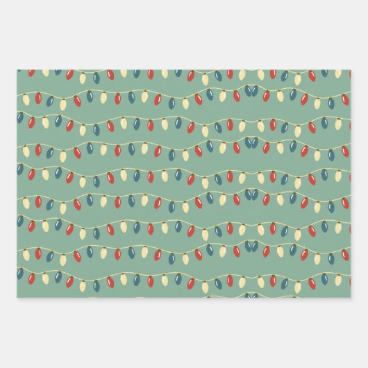 Retro Kerstmis, 60 jaar  verloopdop Inpakpapier Vel (Voorkant 2)