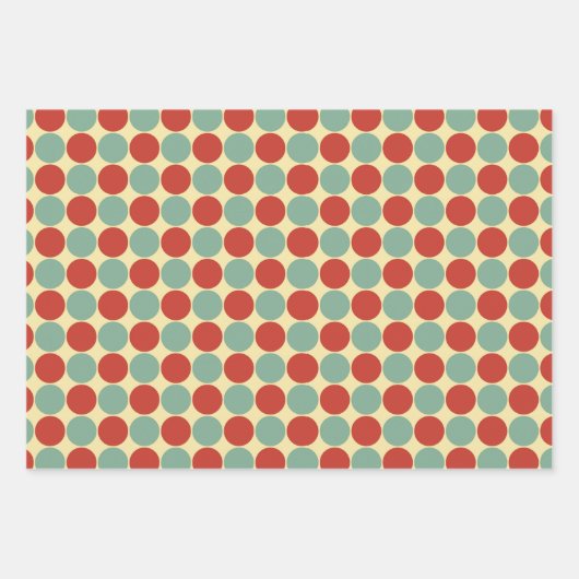 Retro Kerstmis, 60 jaar  verloopdop Inpakpapier Vel (Voorkant)