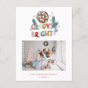 Retro Kerstmis Briefkaart
