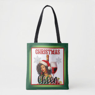 Retro Kerstmis Cheer Pin-up Draagtas