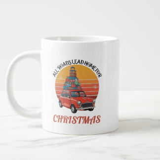 Retro Kerstmis Extra Grote Beker