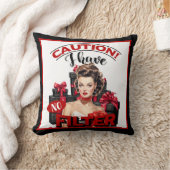 Retro Kerstmis Geen Filter Pinup Kussen (Deken)
