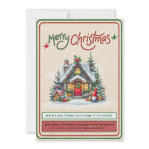 🎄Retro Kerstmis Gezellig Sneeuwhuis
