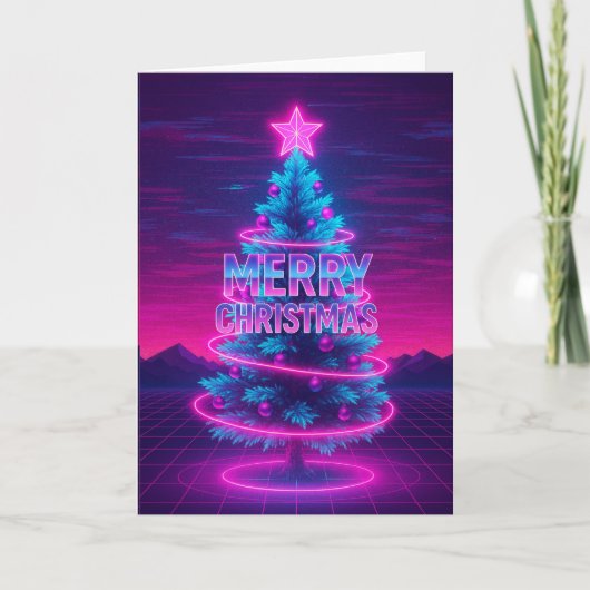 Retro Kerstmis Kaart (Voorkant)