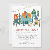 Retro Kerstmis Kerstkaart (Voorkant)