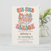 Retro Kerstmis Kerstman Verjaardag Kaart (Staand voorkant)