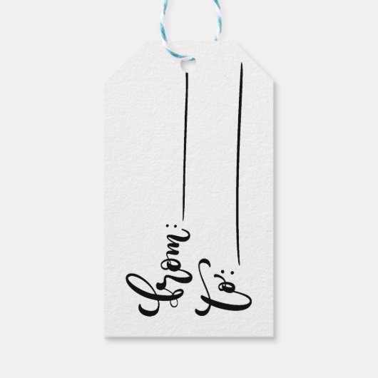 Retro Kerstmis Meisje Cadeaulabel (Achterkant)