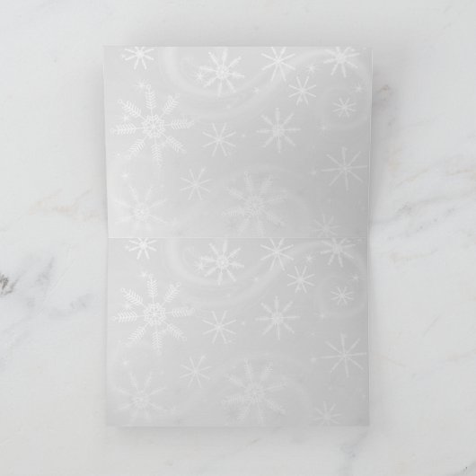 Retro kerstmis omhoog feestdagen kaart (Binnen)