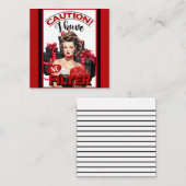 Retro Kerstmis Ongefilterde Pin-up Notitiekaartje (Voorkant / Achterkant)