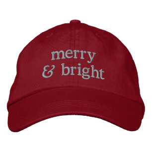 Retro Kerstmis Roze Rood Merry Bright Chique Aange Geborduurde Pet