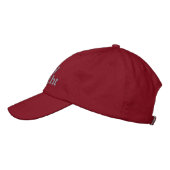 Retro Kerstmis Roze Rood Merry Bright Custom Chic Geborduurde Pet (Links)