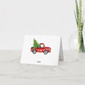 Retro Kerstmis Rustic 2 PHOTO Greep Feestdagen Kaart (Achterkant)