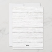 Retro Kerstmis Rustic 4 PHOTO Greep Feestdagenkaart (Achterkant)