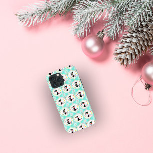 Retro Kerstmis Siamese Kat Ogee iPhone 13 Pro Max Hoesje