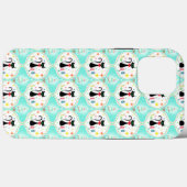 Retro Kerstmis Siamese Kat Ogee Case-Mate iPhone Case (Achterkant (horizontaal))