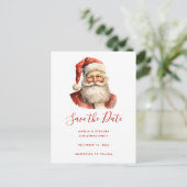 Retro Kerstmis Sinterklaas Aankondigingskaart (Staand voorkant)