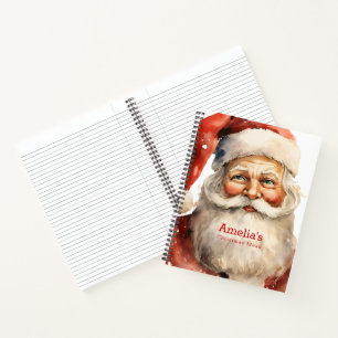 Retro Kerstmis Sinterklaas Notitieboek