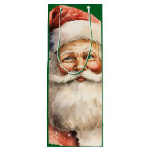 Retro Kerstmis Sinterklaas Wijn Cadeautas (Achterkant)