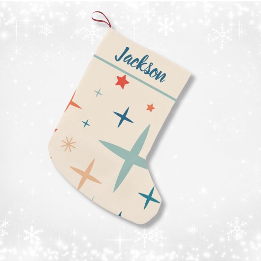 Retro Kerstmis Sparkle Custom Kleine Kerstsok