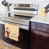 Retro Kerstmis Theedoek