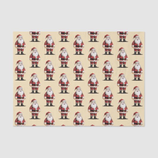 Retro Kerstmis Tissuepapier (Voorkant)