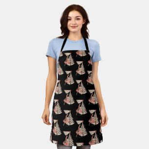 Retro Kerstmis Vintage 50s Vakantie 1950s Dame Schort