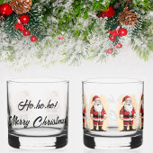 Retro Kerstmis Whisky Glas