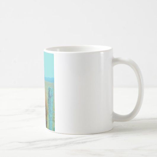 retro kerstpaard koffiemok (Rechts)